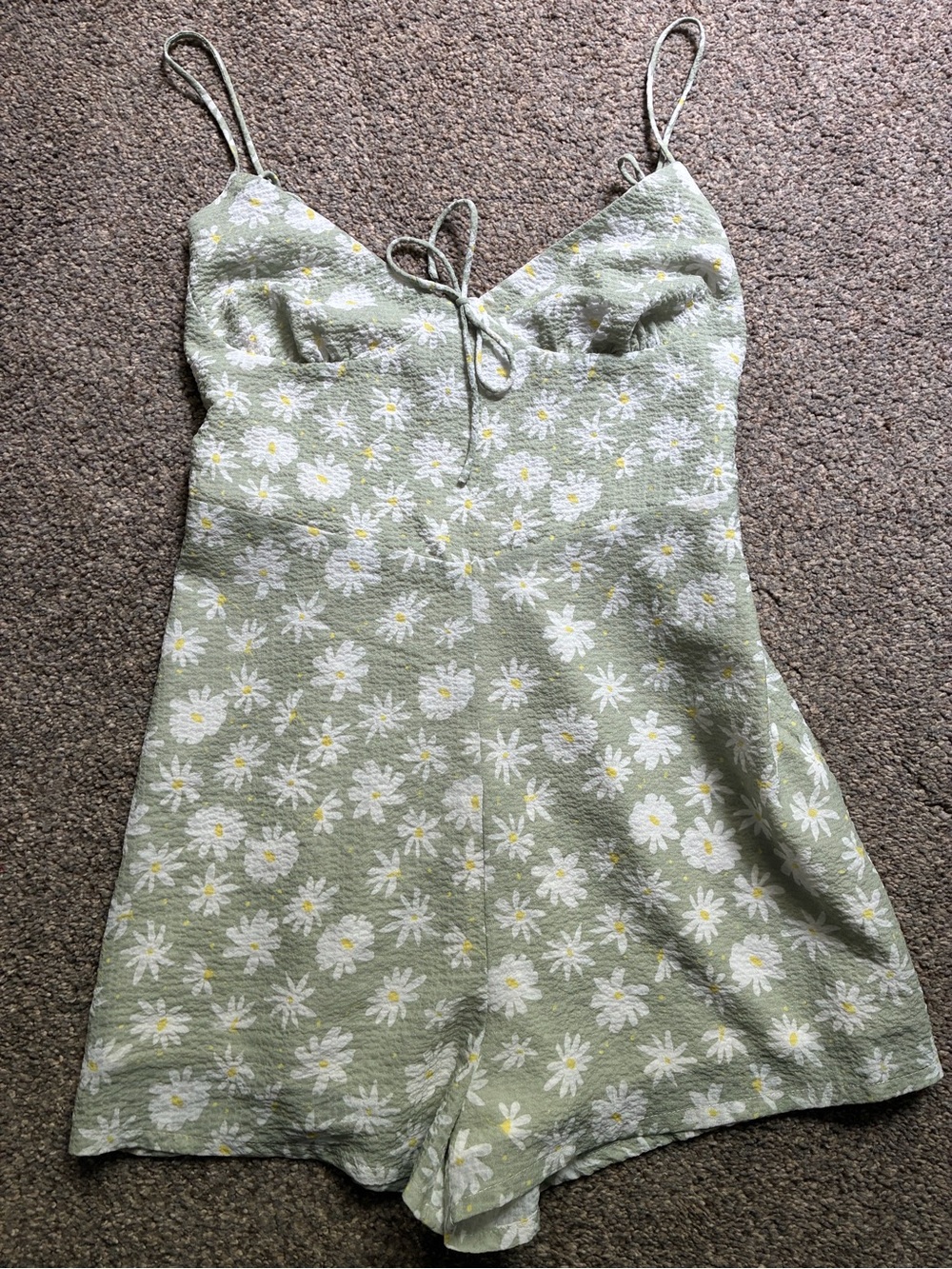 Princess Polly Green Daisy Romper (6)